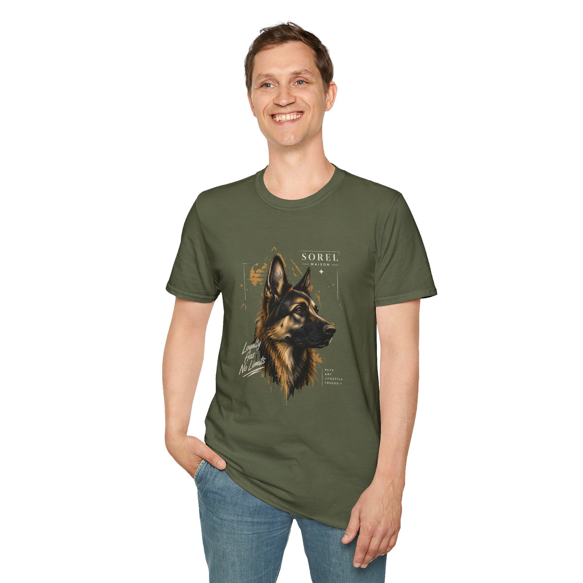 German Shepherd T-Shirt | Sorel Maison – Discipline Creates Freedom