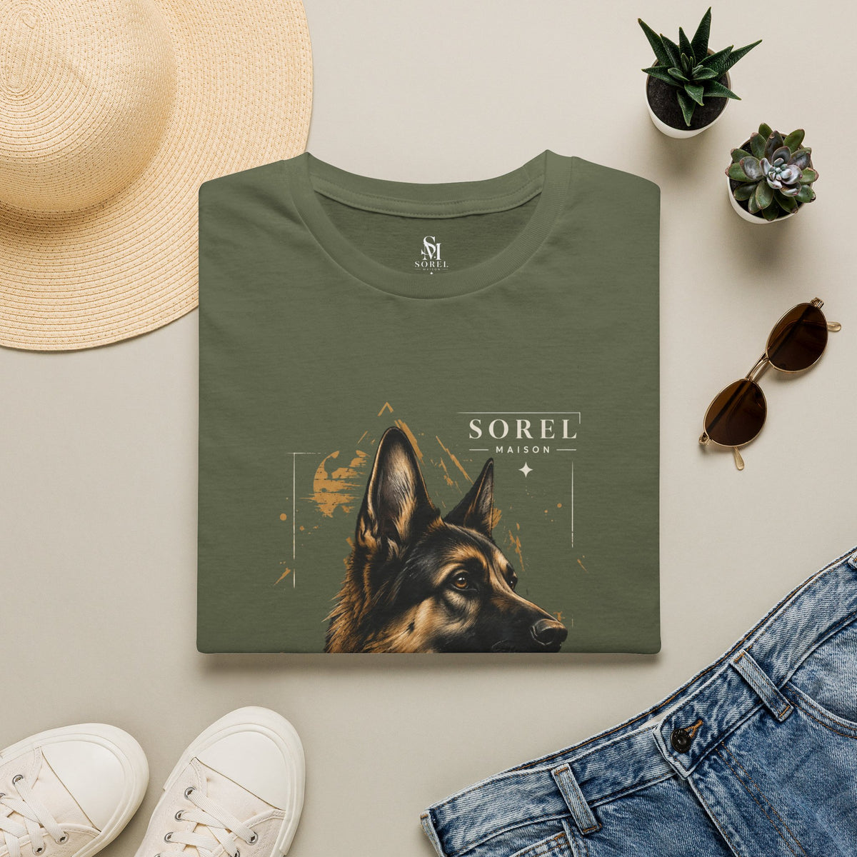 German Shepherd T-Shirt | Sorel Maison – Discipline Creates Freedom