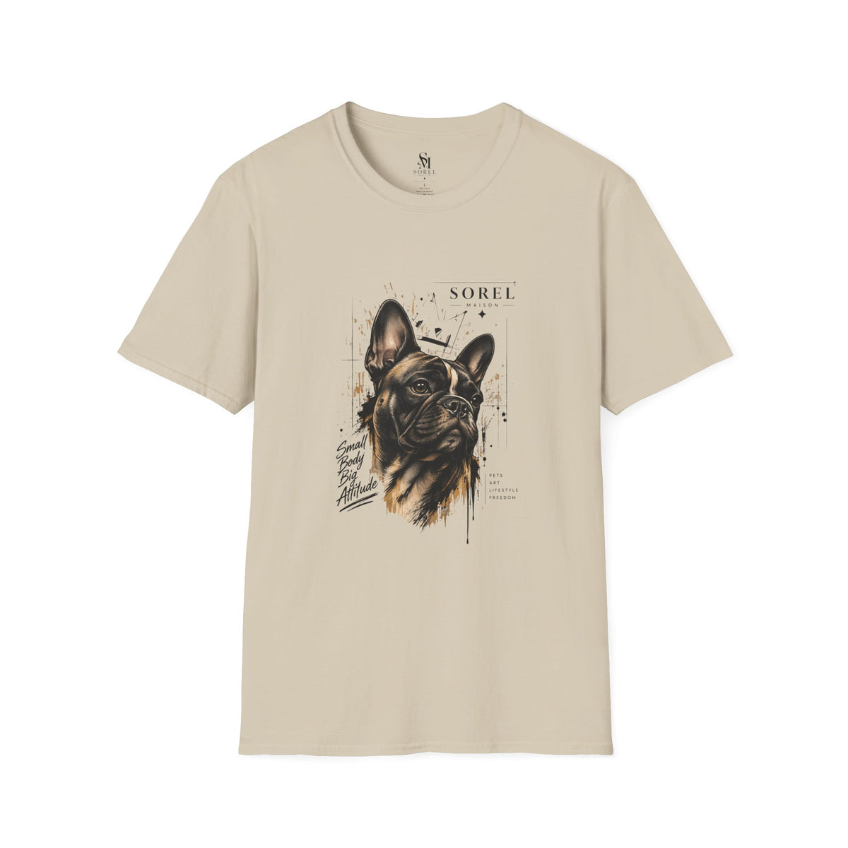 French Bulldog T-Shirt | Sorel Maison – Small Body Big Attitude