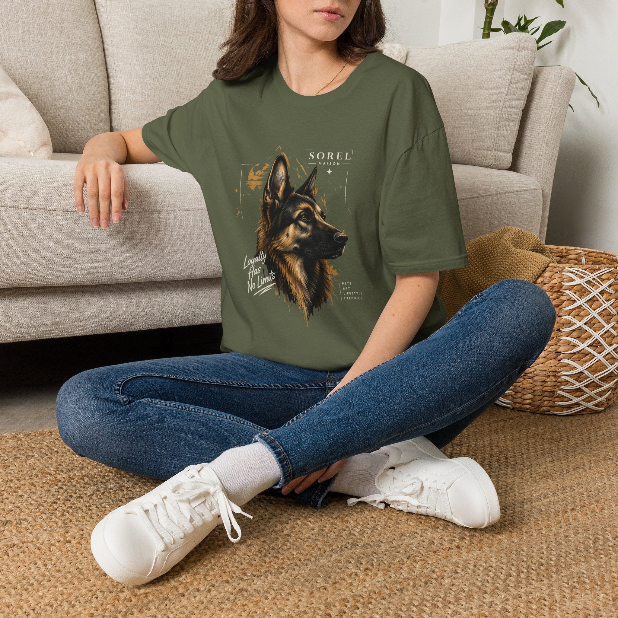 German Shepherd T-Shirt | Sorel Maison – Discipline Creates Freedom