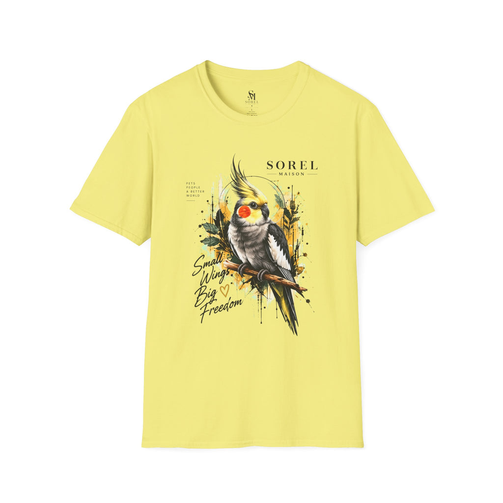 Cockatiel T-Shirt | Sorel Maison – Small Wings Big Freedom