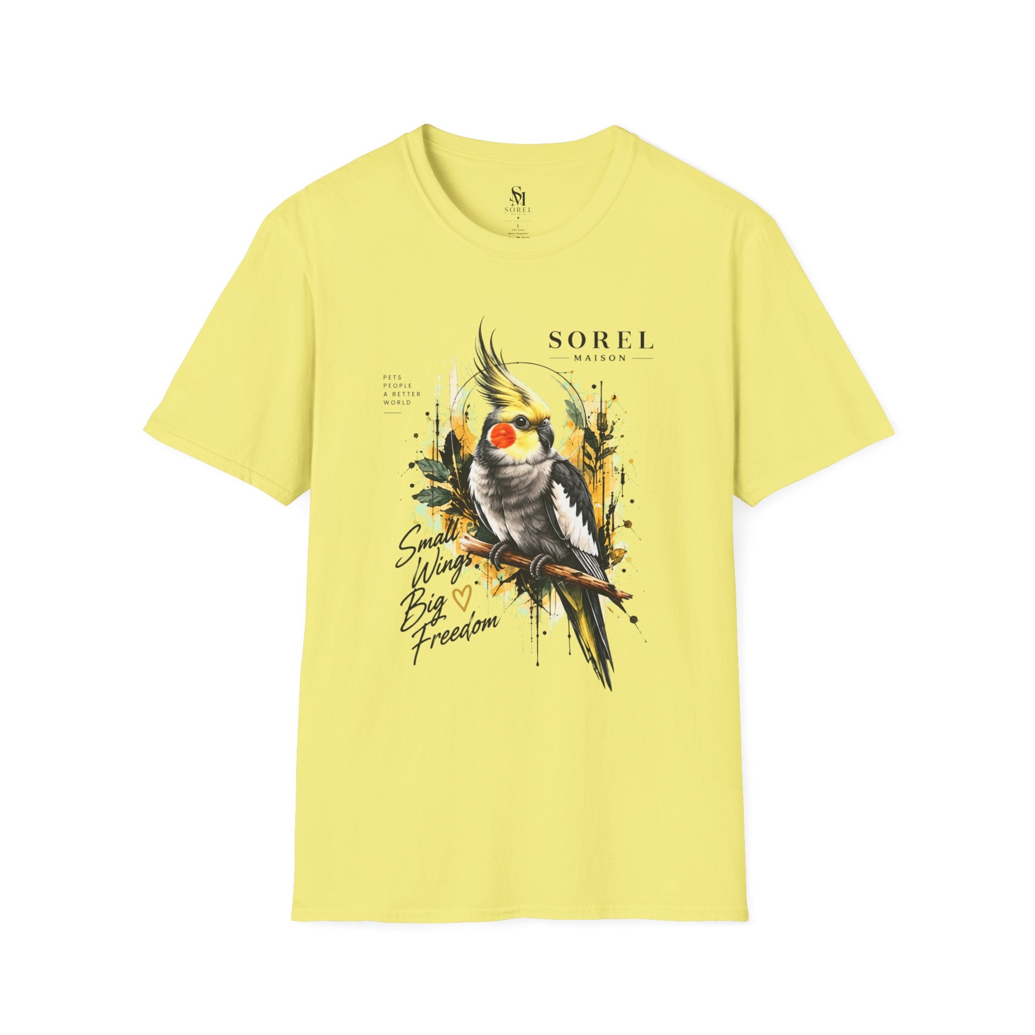 Cockatiel T-Shirt | Sorel Maison – Small Wings Big Freedom