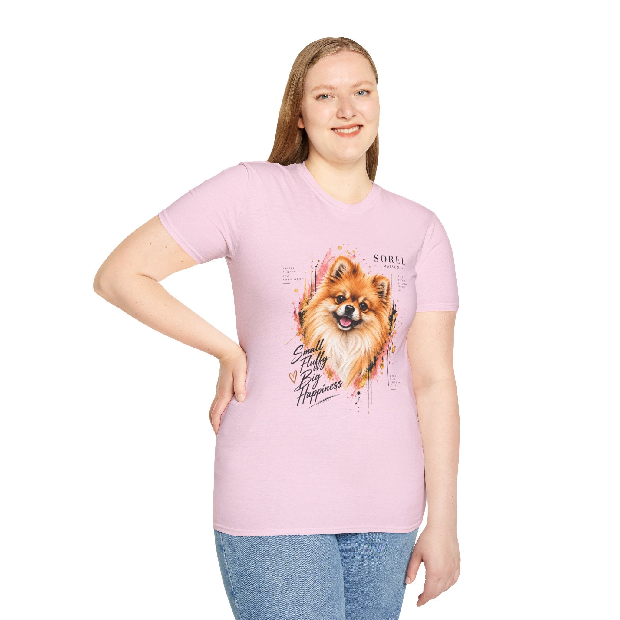 Pomeranian T-Shirt | Sorel Maison – Small Fluffy Big Happiness