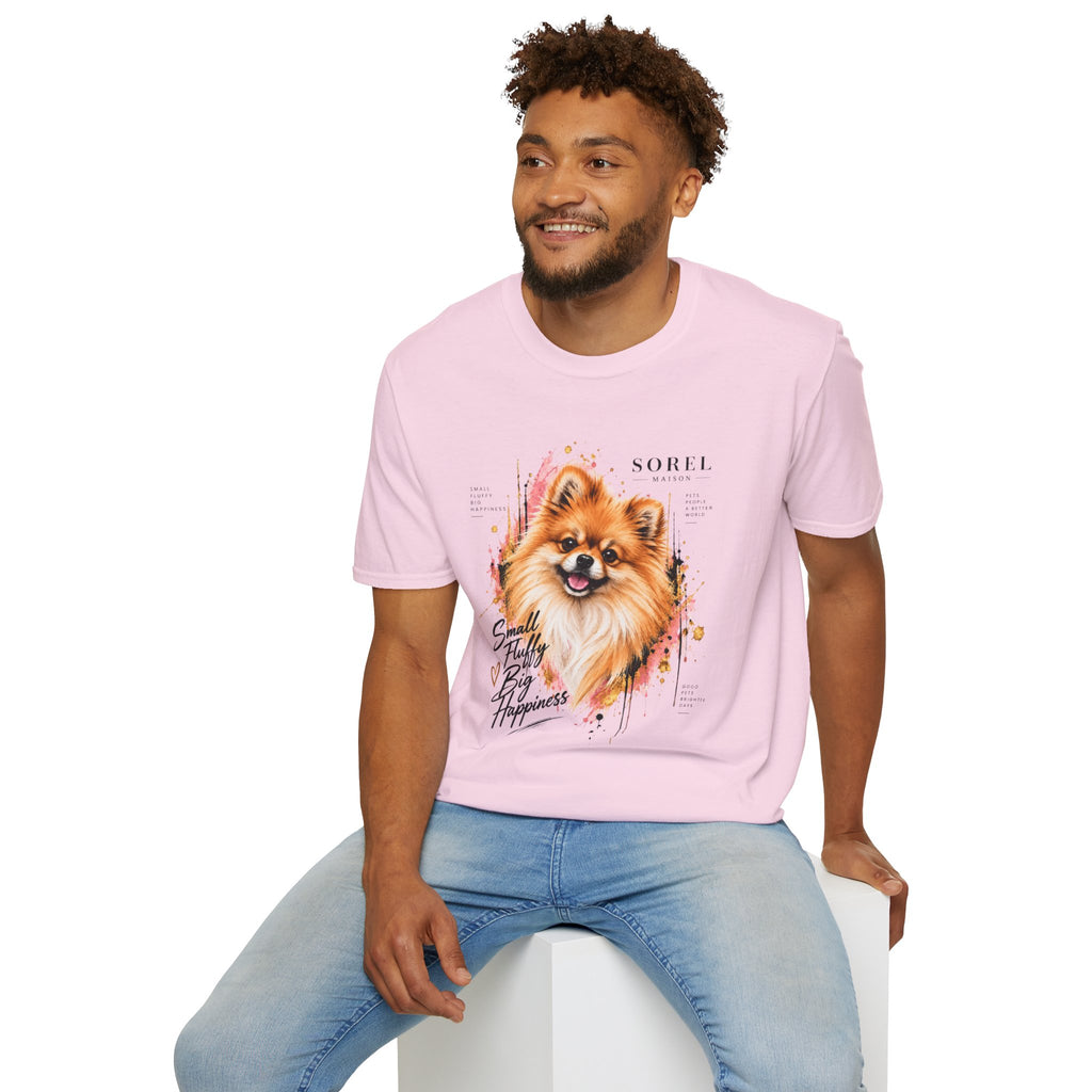 Pomeranian T-Shirt | Sorel Maison – Small Fluffy Big Happiness