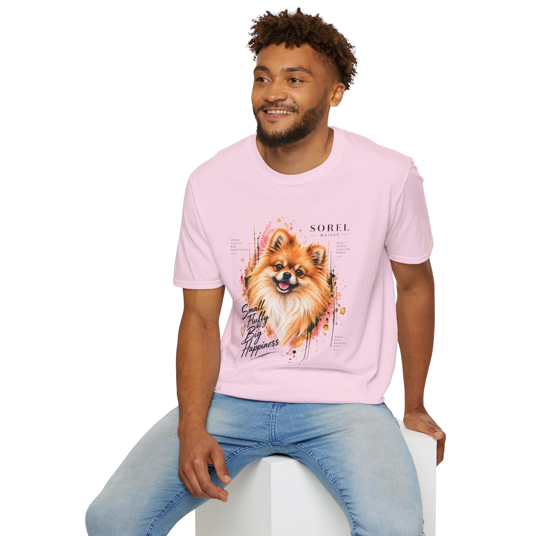 Pomeranian T-Shirt | Sorel Maison – Small Fluffy Big Happiness